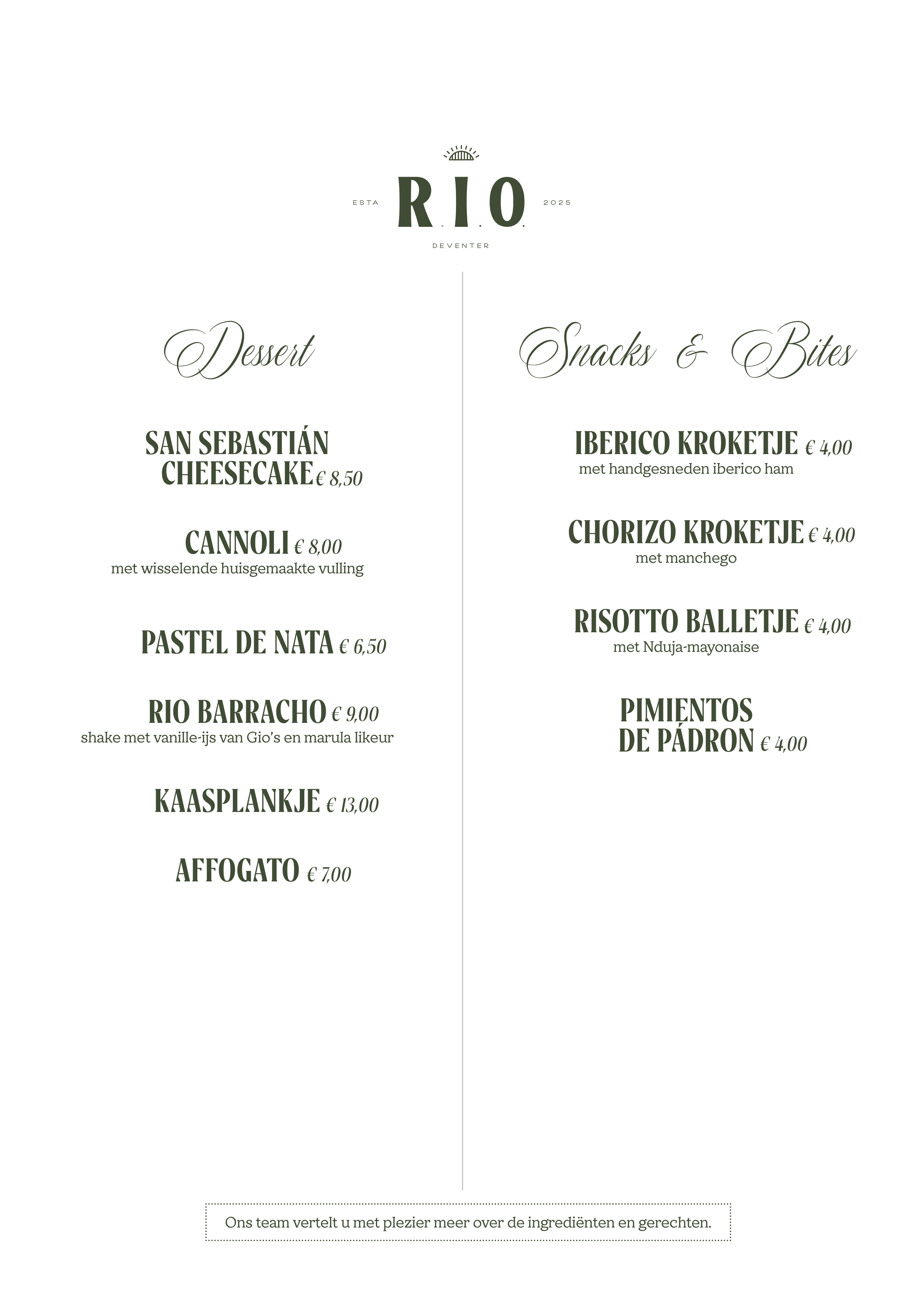 Menu R.I.O. Deventer pagina 3